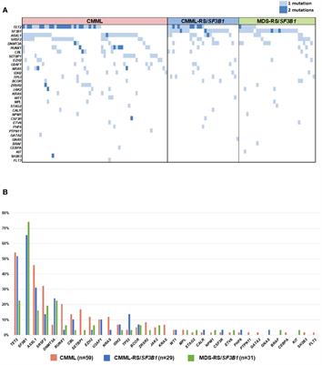 Chronic myelomonocytic leukemia with ring sideroblasts/SF3B1 mutation presents with low monocyte count and resembles myelodysplastic syndromes with-RS/SF3B1 mutation in terms of phenotype and prognosis